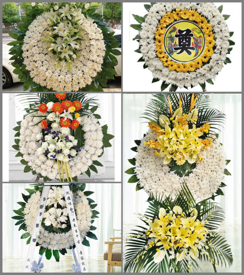 北京顺义区杨镇街道周庄村花圈速递